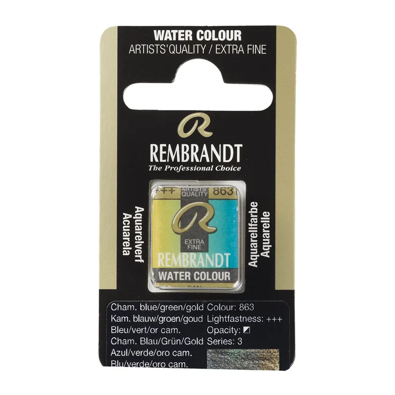 Direct Verzonden Rembrandt Aquarelverf Napje - Kameleon Blauw/Groen/Goud #863