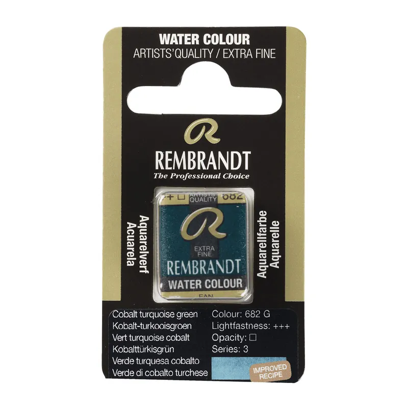 Voordeelprijs Rembrandt Aquarelverf Napje - Kobalt-Turkooisgroen #682