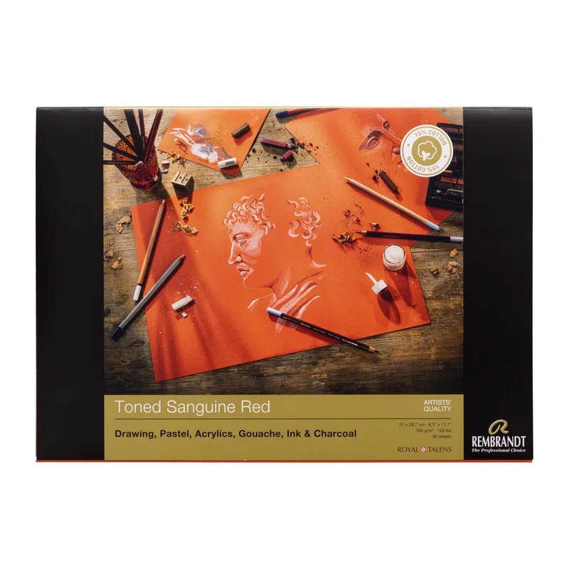 Fabrieksprijs Rembrandt Toned Sanguine - A4 - 180 gram - 50 vellen