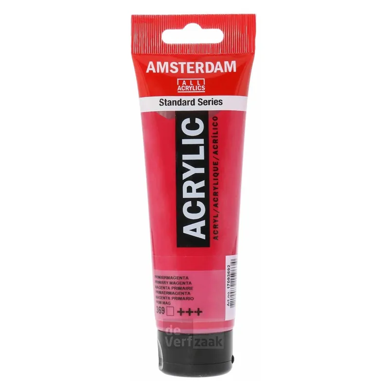 Rechtstreeks Van De Fabrikant Royal Talens Amsterdam Acrylverf 120 ml - Primair Magenta 369