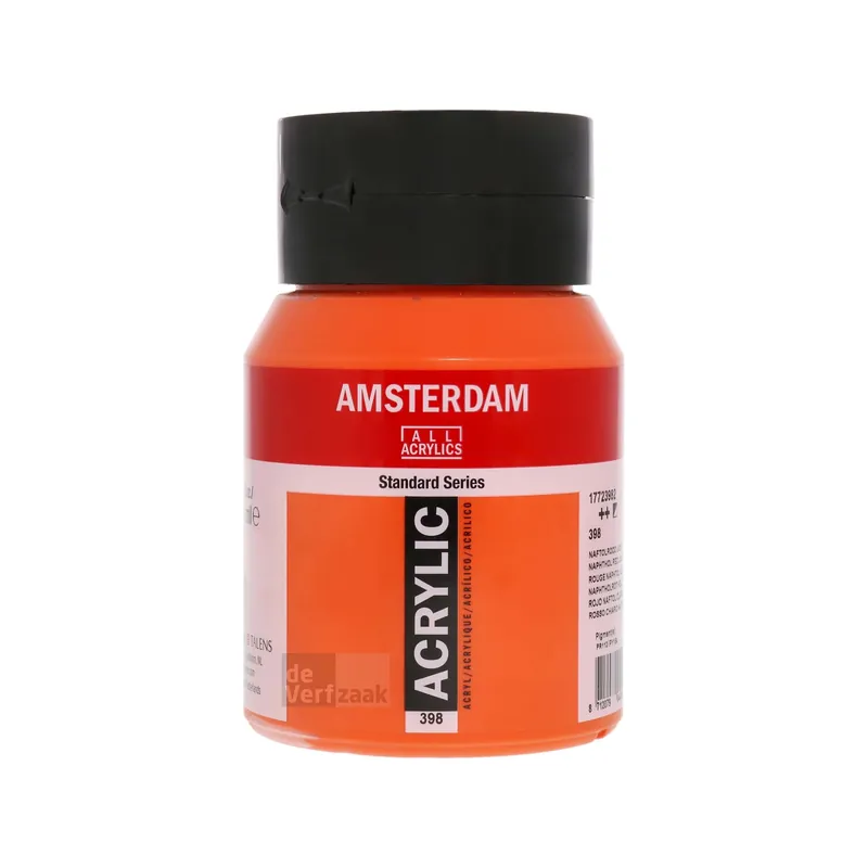 Express Levering Royal Talens Amsterdam Acrylverf 500 ml - Naftolrood Licht 398