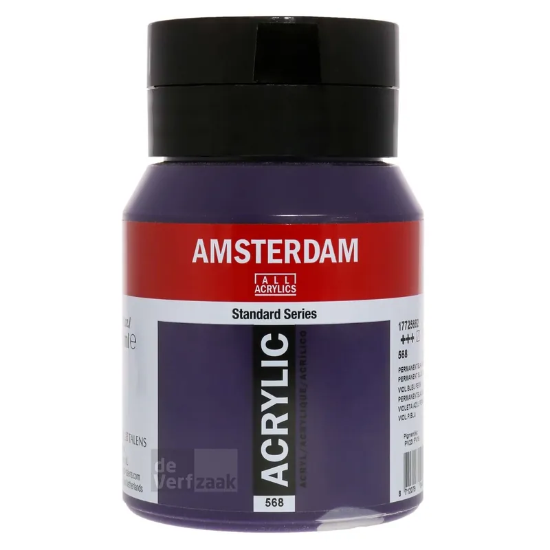 Koopje Royal Talens Amsterdam Acrylverf 500 ml - Permanentblauwviolet 568