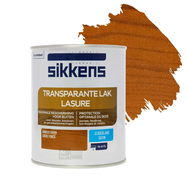Sikkens Transparante Lak Zijdeglans - Donker Eiken Goedkoop