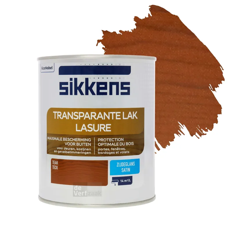 Sikkens Transparante Lak Zijdeglans - Teak Exclusieve Aanbieding