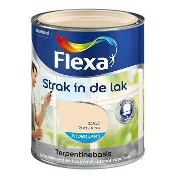 Koop Vandaag Flexa Strak In De Lak Zijdeglans - Zacht Terra 1062