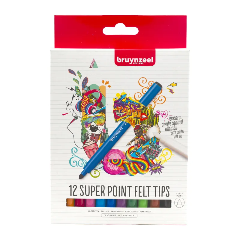 Bruynzeel Super Point viltstiften Seizoensaanbieding