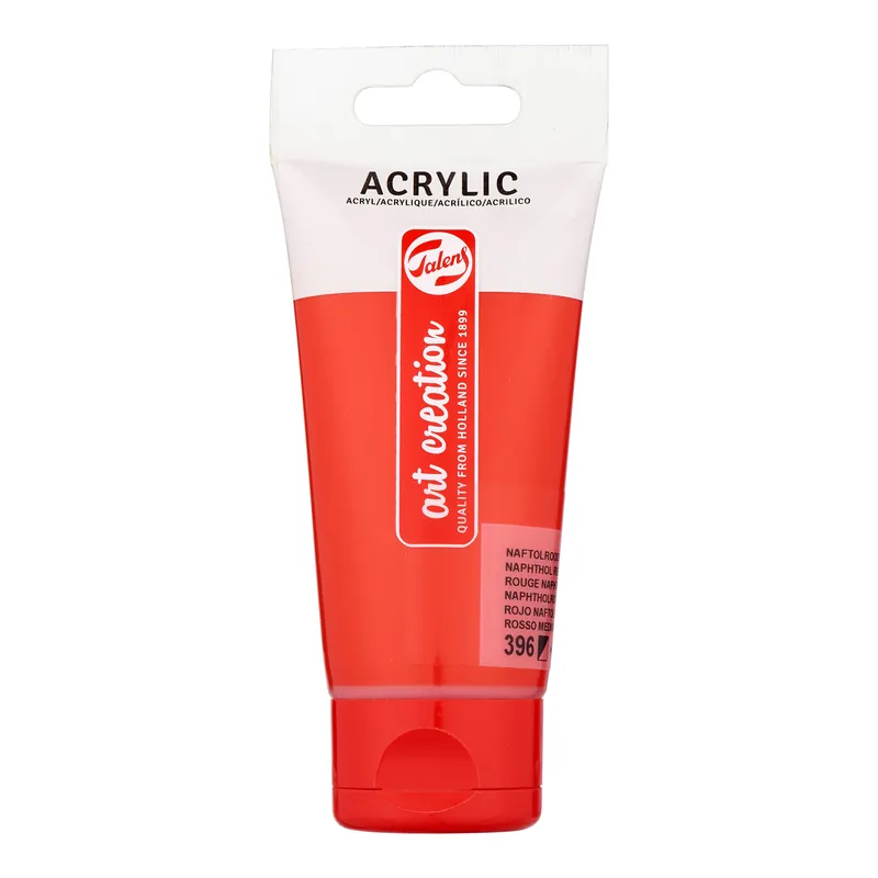 Op = Op Royal Talens Talens Art Creation Acrylverf Tube 75 ml - Naftolrood Middel 396