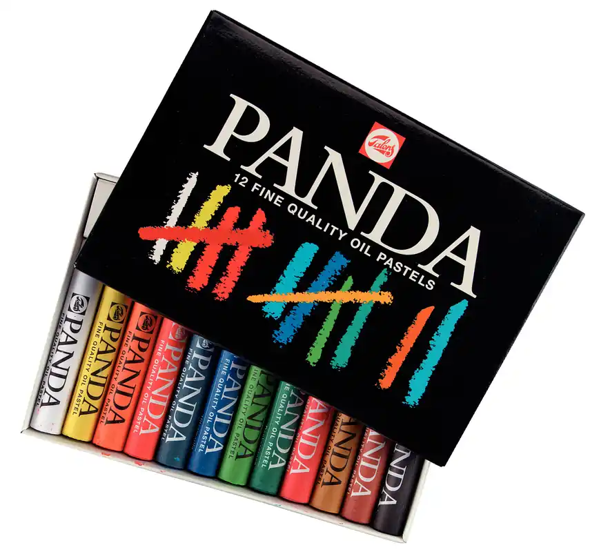 Finale Uitverkoop Panda Talens oliepastels set - 12 kleuren