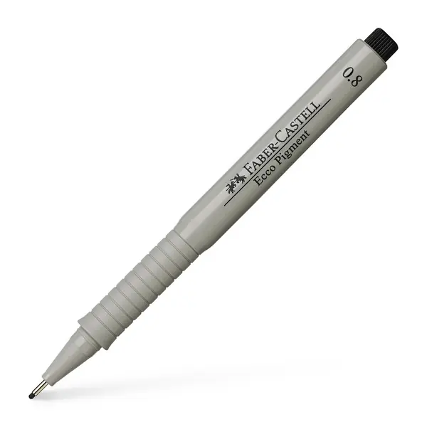Direct Verzonden Faber Castell Tekenpen Ecco Pigment - 0,8 mm zwart