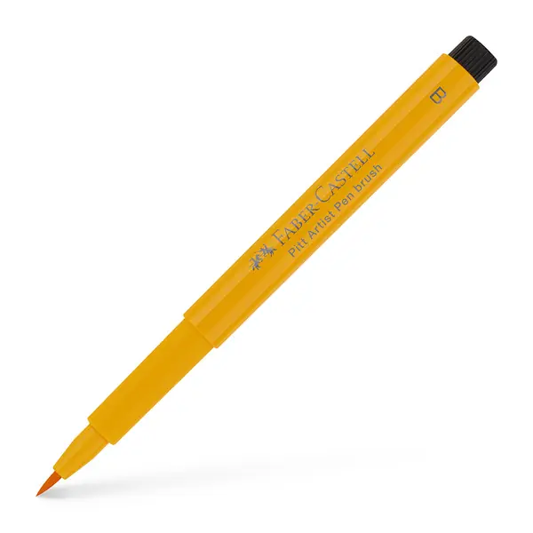Betaalbaar Faber Castell Tekenstift Pitt Artist Pen Brush - 109 chroomgeel donker
