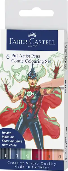 Nieuw Faber Castell Tekenstift Pitt Artist Pen Comic - 6-delige etui