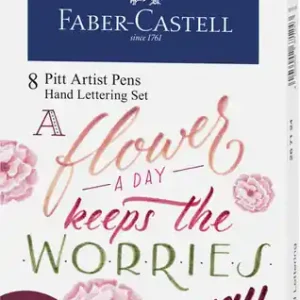 Gecertificeerd Faber Castell Tekenstift Pitt Artist Pen - Letteringset 8x