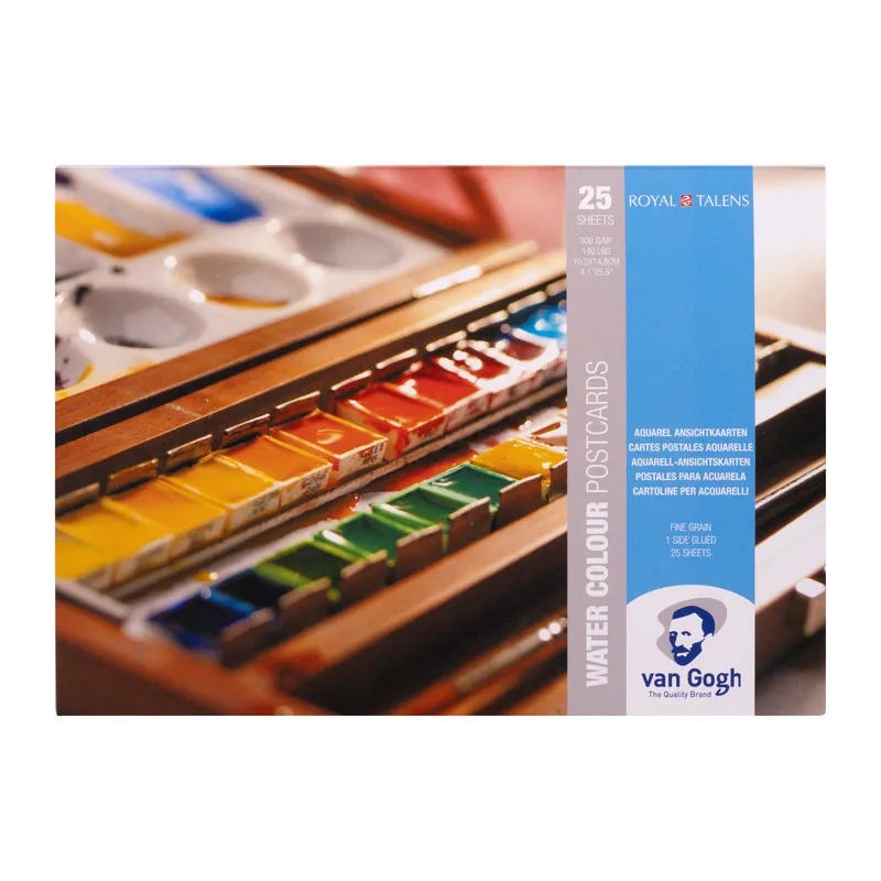 Van Gogh Aquarelverf Postkaart - 10,5 x 14,8 - 300 gram - 25 vellen Finale Uitverkoop
