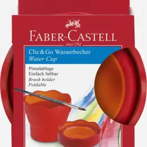 Faber Castell Watercup Clic & Go - roze / oranje Meest Verkocht
