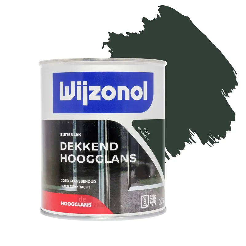 Wijzonol Dekkend Hoogglanslak 750 ml 9325 Woudgroen Koopje