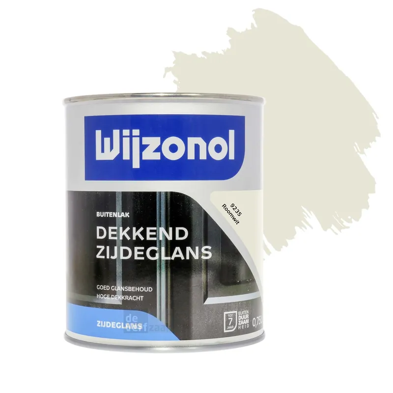 Wijzonol Dekkend Zijdeglanslak 750 ml 9235 Roomwit Direct Verzonden