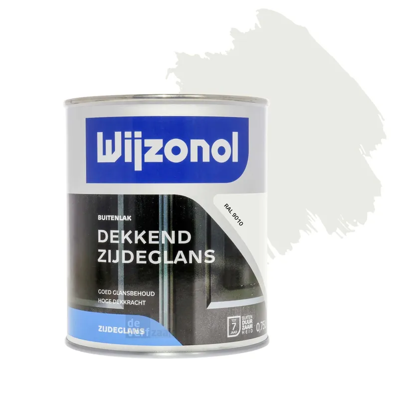 Wijzonol Dekkend Zijdeglanslak 750 ml RAL 9010 Koopje