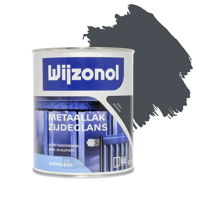 Lage Kosten Wijzonol Metaallak Zijdeglans 9121 Antraciet