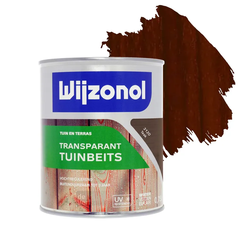 Wijzonol Transparant Tuinbeits - Teak Op = Op