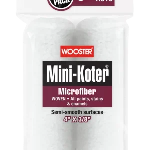 Wooster Mini-Koter Microfiber 2-Pack (Glad) Fabrieksprijs