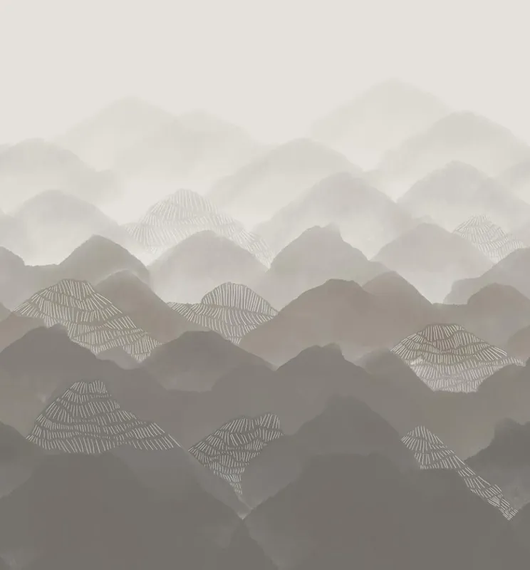 Hohenberger Yuuma Fotobehang abstracte bergen - 18286Y Nieuw
