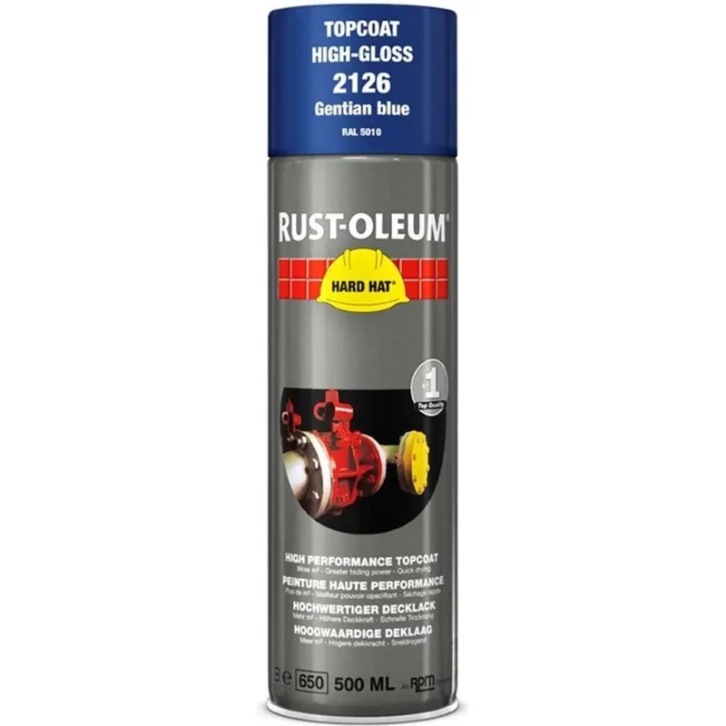 Rust-Oleum Hard Hat 2126 - RAL 5010 gentiaanblauw - 0,5L Dagaanbieding