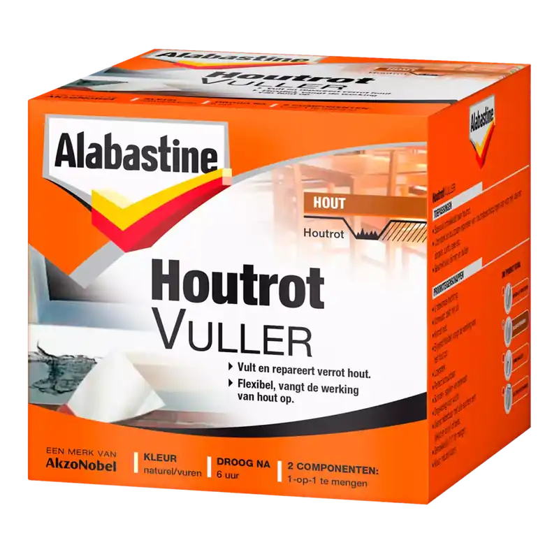 Shop Nu Alabastine Houtrotvuller - Poeder - Naturel/vuren - 1kg