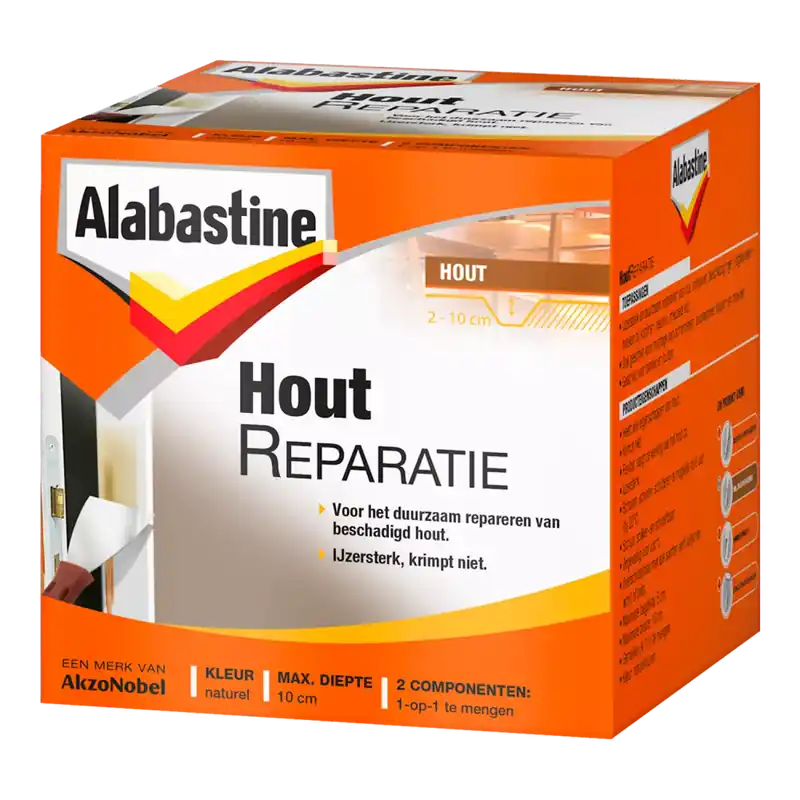 Nieuw Alabastine Houtreparatieset - Pasta - Naturel - 500gr