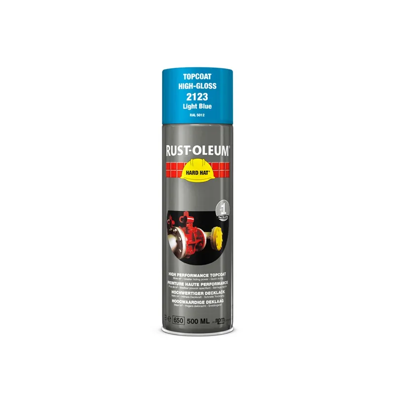 Rust-Oleum Hard Hat 2123 - RAL 5012 lichtblauw - 0,5L Bestseller