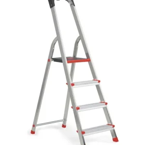 Altrex Lima Huishoudtrap - Aluminium - 4 treden - max. werkhoogte 2,8m Korting