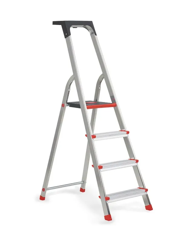 Altrex Lima Huishoudtrap - Aluminium - 4 treden - max. werkhoogte 2,8m Korting