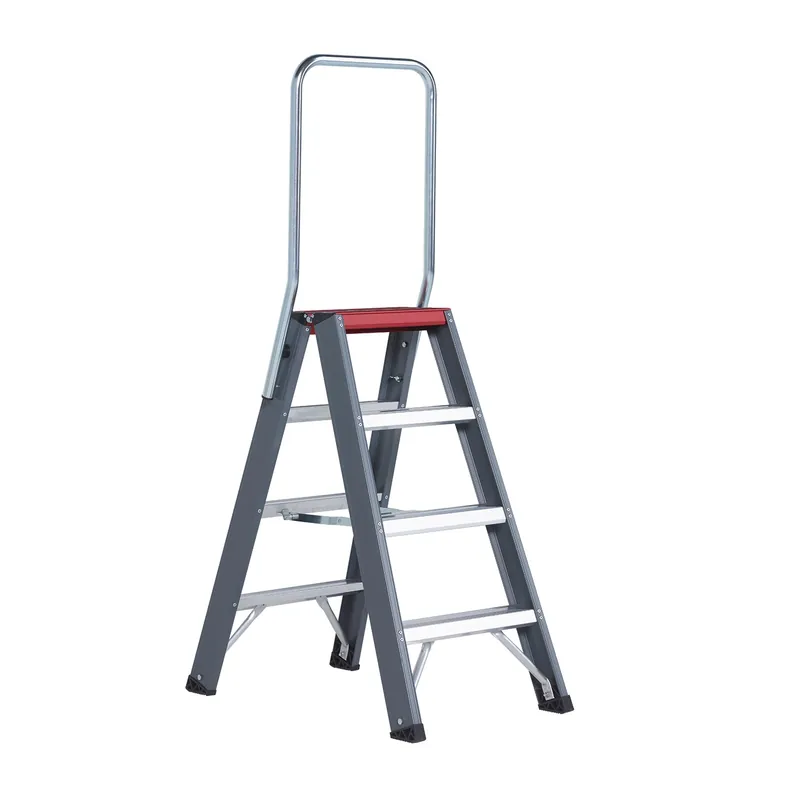 Hoge Kwaliteit Altrex Falco FDO 4 Dubbele trap - Aluminium met coating - 2 x 4 treden - max. werkhoogte 2,95m
