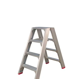 Little Jumbo 4741000204 SuperPRO Dubbele trap - Aluminium - 2 x 4 treden - max. werkhoogte 0.95 m. Koopje