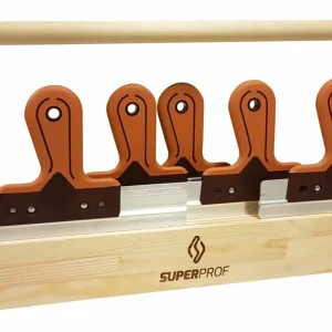 Exclusieve Aanbieding Super Prof PAK-SPM-ALG 6-Delige Stukadoorspakket in Spackmesbak - Soft - RVS - 220-570mm