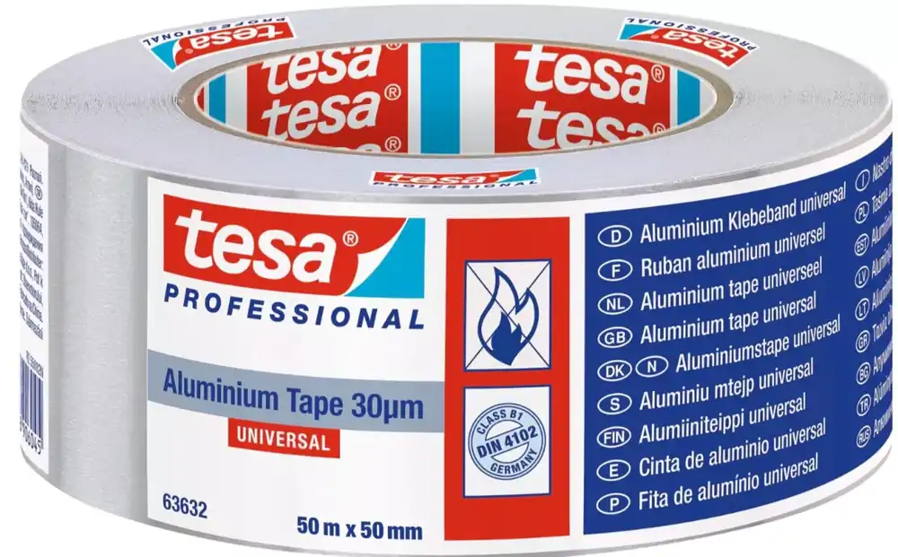 Veilige Betaling Tesa 63632 Aluminium tape - 50mm x 50m