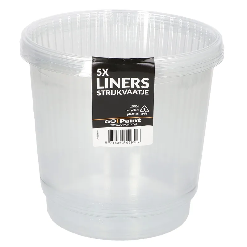 Snelle Levering Go!Paint Verzetblik Inzetbak 2,5L - 5 Stuks