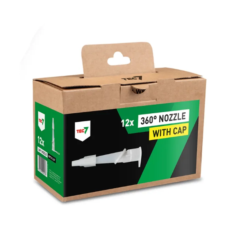 Betrouwbaar TEC7 599425290 Spuitmond voor kitkoker - 360° met afsluitdop - 12 stuks