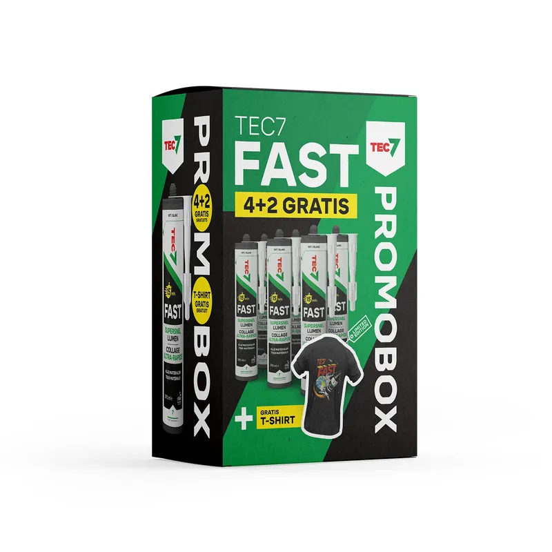 TEC7 Fast Supersnelle lijmkit - Wit - 290ml 4+2 promobox Laatste Kans