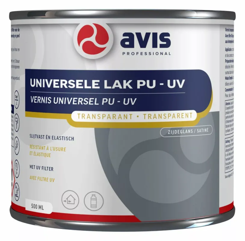 Avis Universele Lak PU/UV Zijdeglans Snelle Levering