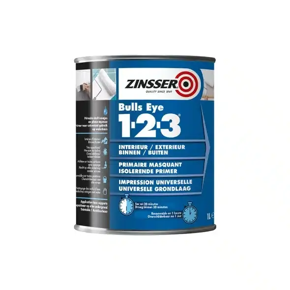 Zinsser Bulls Eye 1-2-3 1 Liter Beperkt Aanbod