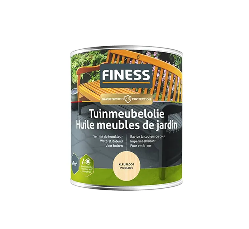Finess Tuinmeubelolie 0.75 Liter Direct Beschikbaar