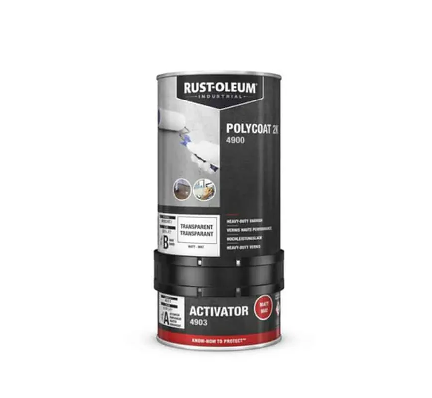 Rust-Oleum 4900 Polycoat 2K Heavy Duty Vernis 1 Liter Tijdelijk Beschikbaar