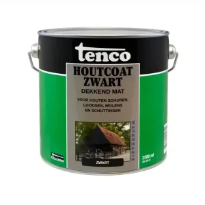 Tenco Houtcoat Zwart Waterbasis 1 Liter Premium
