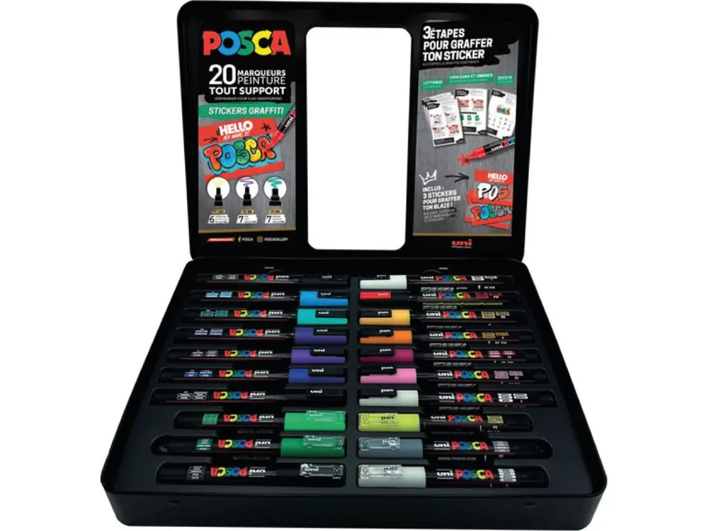 Posca Graffiti Marker Set 20 Stuks Express Levering