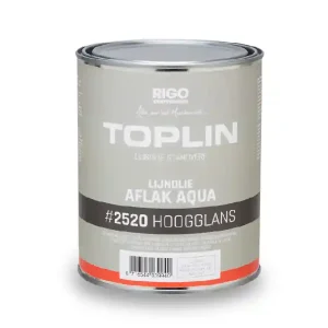 Rigo Toplin Aqua Hoogglans #2520 1 liter Flitsaanbieding