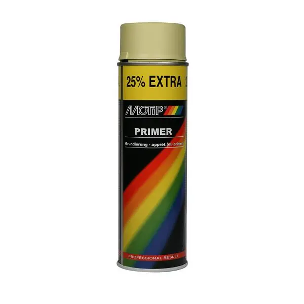 Nieuw Motip Primer Spuitbus 500 ml geel 04053