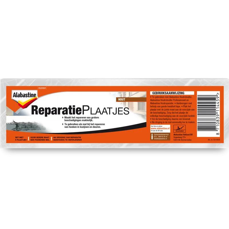 Hoge Kwaliteit Alabastine reparatieplaatjes set