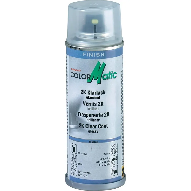 Gereduceerde Prijs Colormatic 2K Blanke Lak Spuitbus 200 ml Slowspeed Hoogglans