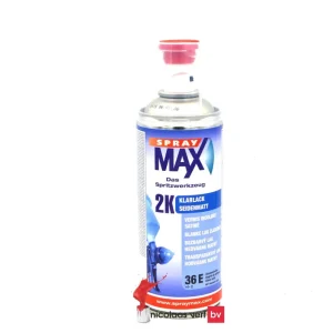Hete Deal Spray MAX 2K Blanke Lak Zijdemat Spuitbus 400 ml