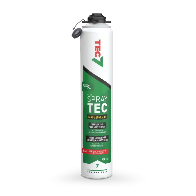 INTRODUCTIEPAKKET! 6 x Spuitbus 750ML Tec 7 SprayTec Large Surfaces ST7-101 + GRATIS Spray en PUR gun Direct Beschikbaar
